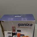 Ganiza Smoothie Blender, 900W Blenders for Shakes and Smoothies, 15-Piece Personal Blender and Grinder Combo for Kitchen, Smoothies Maker with 4 BPA-Free Portable Cup, Nutritious Recipe (Black)