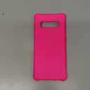 KIOMY Neon Hot Pink Case for Samsung Galaxy S10+ / S10 Plus, Airbag Corners Shockproof Bumper Protective Phone Cover, Flexible TPU Solid Bright Vibrant Color