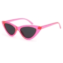 livho Retro Vintage Narrow Cat Eye Sunglasses for Women Clout Goggles Plastic Frame (Barbie Powder)