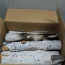 QuliMetal 7PCS Ceramic Birch Gas Fireplace Log  Realistic White Birch Logs for Indoor and Outdoor Fireplaces & Fire Pits, Ventless, Propane, Natural Gas, Electric, Gel  Decorative Ceramic Logs Set