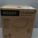 ecozy Ice Cube Makers Countertop, 45 lbs Per Day Portable Ice Machine, 24 Cubes Ready in 13 Mins, Self-Cleaning Function, Perfect for Home Kitchen Bar Office, Stainless Steel