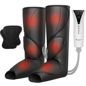QUINEAR Leg Massager with Heat and Air Compression,Foot and Calf Massager for Circulation and Pain,Compression Boots with 3modes and 3 Intensities
