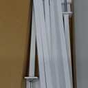Putros Over The Table Rod Stand with Clamps White 13"-42'' Tall 29"-98" Length Adjustable Metal Table Arch Hanging Rod Stand for Party Wedding Anniversary Christmas Decoration