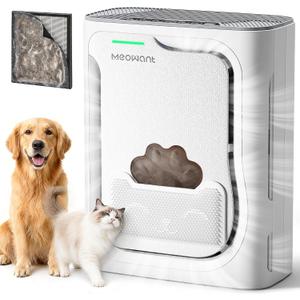 Meowant Air Purifiers for Home Pets, U-Shaped Air Inlet Pet Air Purifier for Home Large Room 2200Ft², H13 HEPA Filter, Washable Pre-Filter, PM2.5 Air Quality Monitor, Air Cleaner for Pet Hair Dander