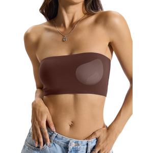 EasyGala Womens Padded Double Lined Tank Top Bandeau Strapless Tube Tops Crop Backless Shirts Sexy Going Out Tops 2026, XL