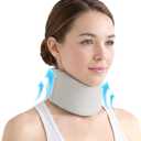 Ice Silk Neck Brace - Soft,Breathable Cervical Collar for Pain Relief & Posture Correction - Anti-Snoring Support for Comfortable Sleep - Ideal for Office Workers Rest