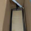 Sweese 3 Tiered Serving Stand, Foldable Rectangular Food Display Stand with White Porcelain Platters - Serving Trays, Dessert Display Server for Brithday Party, Valentine's Day and Events