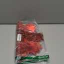 AHHFSMEI Round Vinyl Metallic Placemats Set of 6 Heat-Resistant Decorative Non-Slip 15 inches Table Mats Place Mats (red Flower)