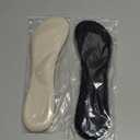 High Heel Inserts Women, Adhesive Velvety Cushioning Insoles for High Heels Anti-Slip,  Gel Cushion Shoe Insoles Pain Relief, Arch Support Shoe Inserts High Arch Flat Feet, 2 Pairs, Beige+Black (8.5-11.5 US size)