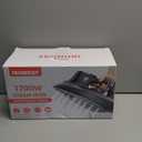 Steam Iron for Clothes with LCD Screen, 1700W Iron Non-Stick Ceramic Soleplate, Auto Shutoff, Self-Cleaning, Anti-Drip, Steam Burst, Spray Mist 10.14oz Water Tank Ironing Clothes for Home,Grey