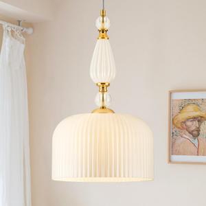Milk Glass Pendant Lights Modern White Bright Gold Pendant Light Fixture Kitchen Island Vintage Adjustable Hanging Lamp for Dining Room Bedroom Foyer Kitchen Sink