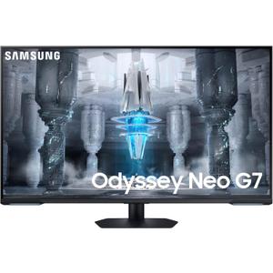 SAMSUNG 43" Odyssey Neo G7 Series 4K UHD Smart Gaming Monitor, 144Hz, 1ms, VESA Display HDR600, Quantum Matrix Technology, AMD FreeSync Premium Pro, LS43CG702NNXZA, Black