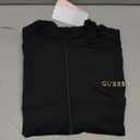GUESS Women's Eco Gelsey Full Zip Sweatshirt, Jet Black , Size L