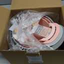 COOK WITH COLOR Nesting Plastic Mixing Bowl Set with Pour Spouts and Handles, Pink, 4 Piece Non-Slip