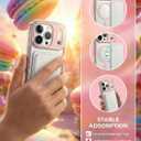Magnetic for iPhone 17 Pro Max Case, Compatible with MagSafe, Military-Grade Drop Protection, Full Camera Protection, Shockproof Protective, Clear, Girly, Pink