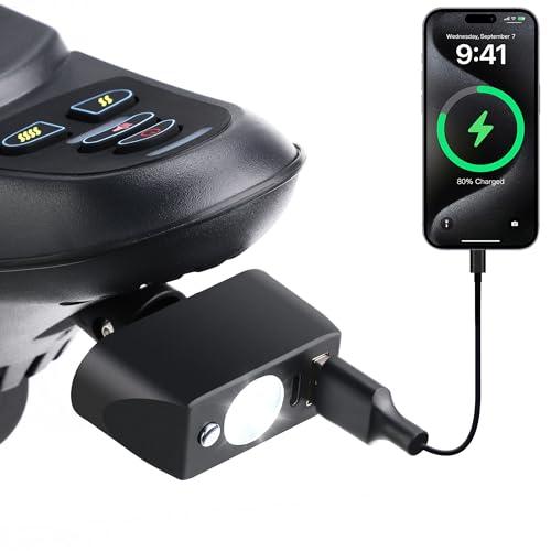 Electric Wheelchair Led Light Power Wheelchair Accessories,3 Pin XLR Head High Brightness Adjustable Angle, Night Lighting Controller for Most Models of Motorized Wheelchair