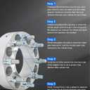 ECCPP 8x6.5 to 8x6.5 Wheel Spacer 2" 2012-2024 for Ram 2500