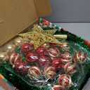 5 Ft Tinsel Christmas Tree with Timer 4 Modes 60 Warm White & Multi Color Change Lights 25 Ball Ornaments 3D Star Battery Operated Pop Up Artificial Tree Xmas Decoration Home Decor (Green)