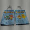 Amscan Printed Paper Kraft Bags - 8.25" x 5.25" x 3", 8 Pieces - Perfect for Parties, Gifts & Goodies, Pokemon
