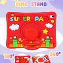Lotadilo Cute for iPad A16 Case/for iPad 10th Generation/11 Inch Case - Silicone 3D Design for Girls Women Teens Girly Kawaii Funny Cartoon Soft Stand with Lanyard, Red