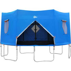 15FT Trampoline Tent, Fits for 6 Straight Pole Round Trampoline, Trampoline Tent Cover (Tent Only)