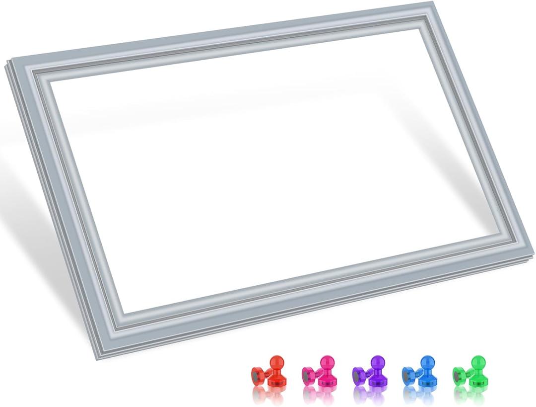 UPGRADED W10407216 Freezer Door Gasket Compatible with Whirlpool Refrigerator Freezer Door Seal W10248749 W10685869 KitchenAid Kenmore Refrigerator Door Gasket WRF736SDAM13 WRV986FDEM01 WRF736SDAM14