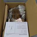 HonoDing Medusa Floor Lamps Standing Lamps 5 Heads Adjustable Reading Light Large Shade Use E26 A19 Bulb Floor Lamps for Living Room Bedroom (Satin Nickel)