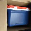 Coleman Classic Series Insulated Portable Cooler, Leak-Resistant Outdoor Hard Cooler Keeps Ice up to 5 Days, 52 Quart, Red, White & Blue