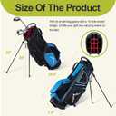 GoHimal 14 Way Golf Stand Bag, Golf Bags for Men with Stand, Top Dividers Ergonomic with 10 Pockets Golf Club Bags
