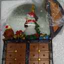 Christmas Snow Globes, Musical Snow Globe Lantern with Colorful Lights, Snowfall & 8 Songs, USB & Battery Powered - Indoor Christmas Decor, Xmas Gift for Kids, Family, Colleagues