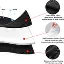 HOZELIN Outdoor Faucet Covers for Winter Freeze Protection 2Pack, 5.9" W x 8.25" H Heavy Duty Waterproof Insulated Spigot Covers for Outside Taps & Hose Bibs, Frost Proof, Easy Install (Black)