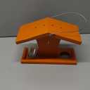 Oriole Feeder, Oriole Feeders for Outdoors, Wooden Feeder for Oriole Birds with Pegs for Orange Halves, 6 Removable Cups for Jelly or Jam,Fruit,Nectar or Seed, Orange