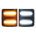 SUPAREE LED Sequential Side Mirror Light For 2008-2016 F250 F350 F450 F550,Plug&Play Marker Running&Turn Signal Light,White Amber Super Duty Mirror Light Replacement Accessories