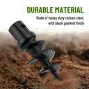 Bolt-On Spiral Point Auger, with 2 Pack 3 Point Auger Cutting Edge, for Heavy-Duty Augers, 3 Point Post Hole Digger