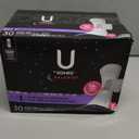 U by Kotex Balance Pads with Wings, Ultra Thin, Overnight, Extra Heavy Absorbency, 30 Count