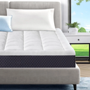 ELEMUSE Cooling Gel 5-Inch Queen Memory Foam Plus Pillowtop Mattress, CertiPUR-US® Certified Breathable Bed in a Box for Pressure Relief, Fiberglass-Free