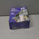 10 Gallon Trash Bags with Drawstring - 120 Count Heavy Duty 1.2 Mil Garbage Bags 38 Liter Unscented White Kitchen Bin Liners for Home & Office