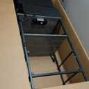 Huuger Nightstands Set of 2, Night Stand with Charger Station, 2 Drawer Side Table with Open Shelf, USB-C Port, End Table for Small Spaces, X Shaped Side Rail, Grey