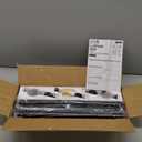 Yafex Curtain Rod 32-144 Inch, Heavy Duty 1 Inch Adjustable Curtain Rods for Windows, Black Extra Long Window Treatment Rods, Modern Design, Easy Installation