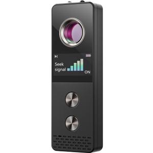 Hidden Camera Detector, Spy Camera Detectors - AI-Powered Anti-Spy Device, GPS Tracker & Bug Detector, Portable RF Signal Scanner 7 Modes for Travel, Car, Home & Office (Black)