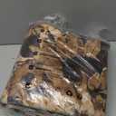 Boho Floral Rug 4Ft Round Sunflowers Carpet Mat for Girls Bedroom Farmhouse Living Room Dining Room, Circle, Dark Flowers, Rattan Pattern Printed, Retro, Washable, Indoor (Not Natural)