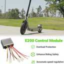 24V MX350 Controller Kit Replacement for Razor E200 E300 Electric Scooter MX350 (V33+) Dirt Rocket Bike, Control Module for E300 (V13+) E200 (V13+) E-Scooter with Throttle Part