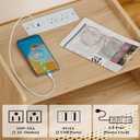 Lerliuo Rattan Nightstand with Charging Station, Boho Side Table with Drawer Open Shelf, Cane Accent Bedside End Table for Bedroom, Dorm and Small Spaces (1 pack, Natural)