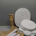 Easyego Modern Cat Tree, Aesthetic Wood Cat Tree Tower for Large Cats, Luxury Cat Condo with Scratching Posts and Flower Platforms, Cat Furniture by Easyego(Modern White) (35.5'')