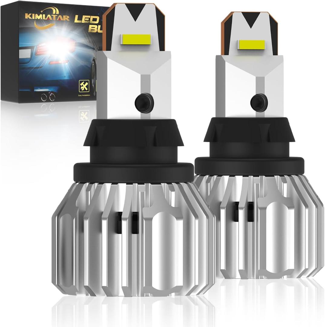 921 LED Bulb Reverse Lights Back Up Lights CANBUS Error Free 6000Lumens CSP 6-SMD Upgraded T15 921 912 Replacement Bulbs 6500K High Bright LED Reverse LightsPack of 2