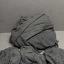 H.VERSAILTEX 4 Piece Stretch Sofa Covers for 3 Cushion Couch Covers for Living Room Furniture Slipcovers (Base Cover Plus 3 Seat Cushion Covers) Upgraded Thicker Jacquard Fabric (Sofa, Grey) (Large)