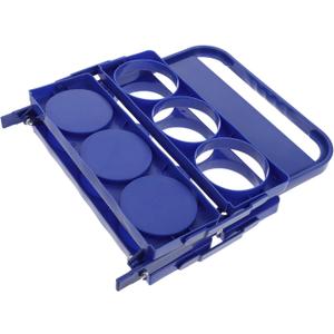 PRETYZOOM Beer Holder Carrier Beverage Organizer Ktv Bar Accessory Storage Basket Non-Skid Handle Compact Design (Blue)