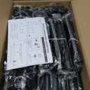 Room Divider No Drilling Curtain Rod Wall Divider for Room Separation, 4-10ft(H) 28-114inch(W) Adjustable, Heavy Duty Partition Space Separator Freestanding Tension Curtain Stand, Black