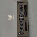 V-MORO Resin Band Compatible with Apple Watch Series 7/8/9/10 41mm/40mm/38mm/42mm Fashion Strap for iWatch Series 6/5/4/3/2/1/SE/SE2 Lightweight Bracelet Wristband Women Men(Classic Ivory Tortoise) (Classic-Tortoise Stone Flower-Starlight)