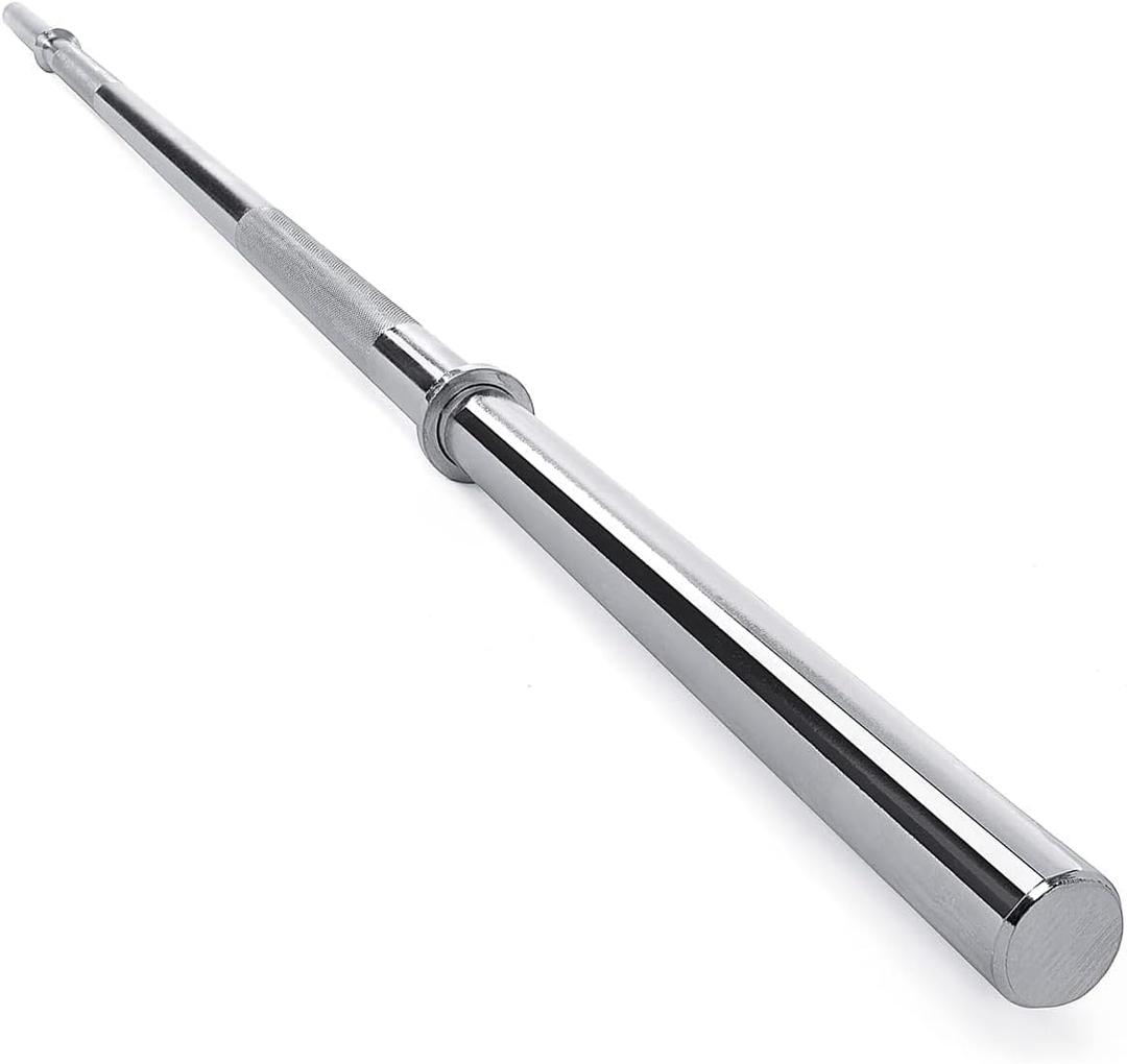 HulkFit Basic Standard Barbell, 1 Inch Barbell Bar for squats, deadlifts, Strength Training, weight lifting and Bench Press